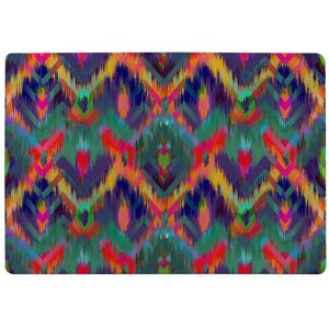 Benjamin Tate Design Abstract Ethnic Ikat Pattern Rug in Natural Size: Large Natural Large Benjamin Tate Design Abstract Ethnic Ikat Pattern Rug in Natural Size: Large Natural Large