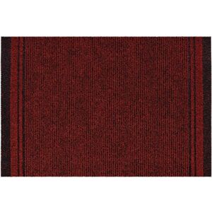 RugsX Malaga Doormat in Red Size: 66 cm x 410 cm Red 66 cm x 410 cm RugsX Malaga Doormat in Red Size: 66 cm x 410 cm Red 66 cm x 410 cm
