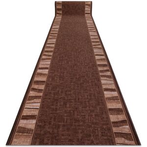 Dywany Łuszczów LINEA brown anti-slip runner rug - hallways Dywany Łuszczów LINEA brown anti-slip runner rug - hallways