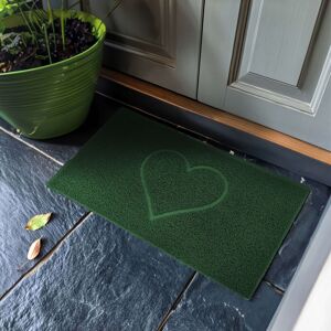Nicoman Embossed PVC Spaghetti Pressed Heart Doormat in Green Size: 45 cm x 75 cm Green 45 cm x 75 cm Nicoman Embossed PVC Spaghetti Pressed Heart Doormat in Green Size: 45 cm x 75 cm Green 45 cm x 75 cm