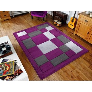 Smart Living Modern Hand Carved Multicolour Soft Thick Area Rug - Havana in Purple Size: 60 cm x 110 cm Purple 60 cm x 110 cm Smart Living Modern Hand Carved Multicolour Soft Thick Area Rug - Havana in Purple Size: 60 cm x 110 cm Purple 60 cm x 110 cm