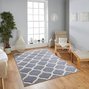 The Rug Shop UK Grey Modern Geometric Easy to Clean Latex Back Area Rug Size: 60 cm x 230 cm Grey 60 cm x 230 cm The Rug Shop UK Grey Modern Geometric Easy to Clean Latex Back Area Rug Size: 60 cm x 230 cm Grey 60 cm x 230 cm