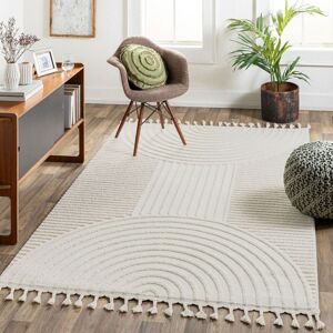 The Rug Shop UK Ivory Kilim Modern Rug, Geometric Stain Resistant Easy to Clean Rug Size: 120 cm x 170 cm Ivory 120 cm x 170 cm The Rug Shop UK Ivory Kilim Modern Rug, Geometric Stain Resistant Easy to Clean Rug Size: 120 cm x 170 cm Ivory 120 cm x 170 cm