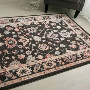 The Rug Shop UK Black Traditional Easy to clean Machine Made Abstract Area Rug Size: 200 cm x 290 cm Black 200 cm x 290 cm The Rug Shop UK Black Traditional Easy to clean Machine Made Abstract Area Rug Size: 200 cm x 290 cm Black 200 cm x 290 cm