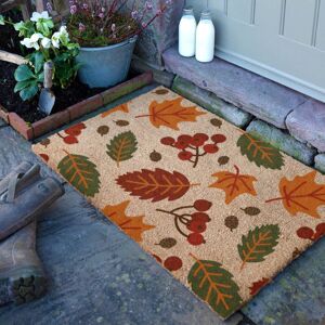 Artsy Mats Autumn Leaves Doormat (90 x 60cm) in Brown Size: 90 cm x 60 cm Brown 90 cm x 60 cm Artsy Mats Autumn Leaves Doormat (90 x 60cm) in Brown Size: 90 cm x 60 cm Brown 90 cm x 60 cm