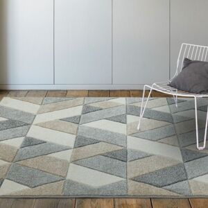 The Rug Shop UK Geometric Grey Modern Machine Made Easy to clean Area Rug Size: 80 cm x 150 cm Grey 80 cm x 150 cm The Rug Shop UK Geometric Grey Modern Machine Made Easy to clean Area Rug Size: 80 cm x 150 cm Grey 80 cm x 150 cm