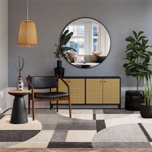 The Rug Shop UK Modern Geometric Grey Polypropylene Easy To Clean Area Rug Size: 80 cm x 150 cm Grey 80 cm x 150 cm The Rug Shop UK Modern Geometric Grey Polypropylene Easy To Clean Area Rug Size: 80 cm x 150 cm Grey 80 cm x 150 cm