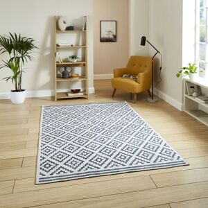 The Rug Shop UK Modern Grey Geometric 2mm Thick Stain-Resistant Easy to Clean Rug Size: 60 cm x 120 cm Grey 60 cm x 120 cm The Rug Shop UK Modern Grey Geometric 2mm Thick Stain-Resistant Easy to Clean Rug Size: 60 cm x 120 cm Grey 60 cm x 120 cm