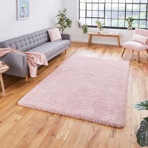 The Rug Shop UK Modern Plain Shaggy Easy To Clean Stain-Resistant Area Rug in Pink Size: 80 cm x 150 cm Pink 80 cm x 150 cm The Rug Shop UK Modern Plain Shaggy Easy To Clean Stain-Resistant Area Rug in Pink Size: 80 cm x 150 cm Pink 80 cm x 150 cm