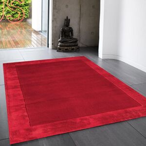The Rug Shop UK Red Handmade Modern Easy to clean Border Area Rug Size: 160 cm x 230 cm Red 160 cm x 230 cm The Rug Shop UK Red Handmade Modern Easy to clean Border Area Rug Size: 160 cm x 230 cm Red 160 cm x 230 cm