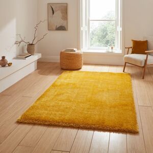The Rug Shop UK Yellow Modern Shaggy Plain Polypropylene Easy To Clean Area Rug Size: 80 cm x 150 cm Yellow 80 cm x 150 cm The Rug Shop UK Yellow Modern Shaggy Plain Polypropylene Easy To Clean Area Rug Size: 80 cm x 150 cm Yellow 80 cm x 150 cm