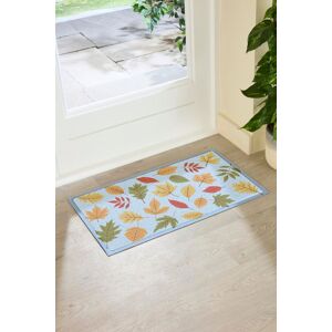 Artsy Mats Autumn Colour Leaves Indoor Outdoor Doormat (70 x 40cm) in Light Blue Size: 40 cm x 70 cm Light Blue 40 cm x 70 cm Artsy Mats Autumn Colour Leaves Indoor Outdoor Doormat (70 x 40cm) in Light Blue Size: 40 cm x 70 cm Light Blue 40 cm x 70 cm
