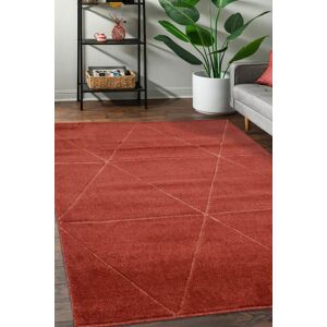 The Rug Shop UK Red Modern Geometric Polypropylene Easy To Clean Area Rug Size: 60 cm x 200 cm Red 60 cm x 200 cm The Rug Shop UK Red Modern Geometric Polypropylene Easy To Clean Area Rug Size: 60 cm x 200 cm Red 60 cm x 200 cm