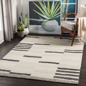 The Rug Shop UK Beige Black Modern Rug, Striped Stain Resistant Easy to Clean Rug Size: 150 cm x 230 cm Beige 150 cm x 230 cm The Rug Shop UK Beige Black Modern Rug, Striped Stain Resistant Easy to Clean Rug Size: 150 cm x 230 cm Beige 150 cm x 230 cm