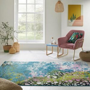 The Rug Shop UK Blue Modern Abstract Polypropylene Funky Area Rug Size: 120 cm x 170 cm Blue 120 cm x 170 cm The Rug Shop UK Blue Modern Abstract Polypropylene Funky Area Rug Size: 120 cm x 170 cm Blue 120 cm x 170 cm