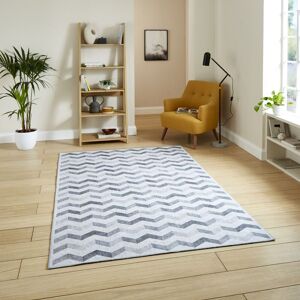 The Rug Shop UK Grey Modern Geometric Polyester Striped Easy To Clean Area Rug Size: 150 cm x 230 cm Grey 150 cm x 230 cm The Rug Shop UK Grey Modern Geometric Polyester Striped Easy To Clean Area Rug Size: 150 cm x 230 cm Grey 150 cm x 230 cm