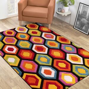 The Rug Shop UK Modern Geometric Multi Easy to clean Hand Made Area Rug Size: 120 cm x 170 cm Multicolor 120 cm x 170 cm The Rug Shop UK Modern Geometric Multi Easy to clean Hand Made Area Rug Size: 120 cm x 170 cm Multicolor 120 cm x 170 cm