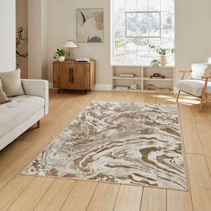 The Rug Shop UK Modern Abstract Polyester Easy To Beige Clean Area Rug Size: 80 cm x 150 cm Beige 80 cm x 150 cm The Rug Shop UK Modern Abstract Polyester Easy To Beige Clean Area Rug Size: 80 cm x 150 cm Beige 80 cm x 150 cm