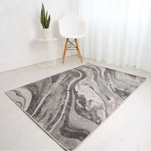 The Rug Shop UK Grey Anthracite Abstract Modern Easy to Clean Stain-Resistant Rug Size: 200 cm x 290 cm Grey 200 cm x 290 cm The Rug Shop UK Grey Anthracite Abstract Modern Easy to Clean Stain-Resistant Rug Size: 200 cm x 290 cm Grey 200 cm x 290 cm