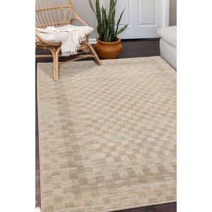 The Rug Shop UK Cream Modern Geometric Polyester Easy To Clean Cream Area Rug Size: 120 cm x 170 cm Cream 120 cm x 170 cm The Rug Shop UK Cream Modern Geometric Polyester Easy To Clean Cream Area Rug Size: 120 cm x 170 cm Cream 120 cm x 170 cm