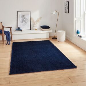 The Rug Shop UK Blue Modern Shaggy Plain Polypropylene Easy To Clean Navy Area Rug Size: 120 cm x 170 cm Blue 120 cm x 170 cm The Rug Shop UK Blue Modern Shaggy Plain Polypropylene Easy To Clean Navy Area Rug Size: 120 cm x 170 cm Blue 120 cm x 170 cm