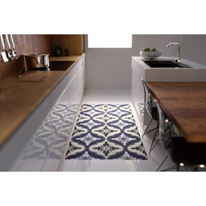 Artsy Mats Maroc Blue Vinyl Floor Mat 100x147cm Size: Medium Multicolor Medium Artsy Mats Maroc Blue Vinyl Floor Mat 100x147cm Size: Medium Multicolor Medium