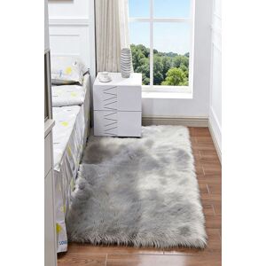 Living and Home - Unisex Shaggy Rug - Grey - 60x90 cm - Rug Living and Home - Unisex Shaggy Rug - Grey - 60x90 cm - Rug