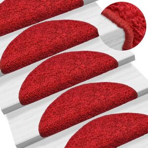 Berkfield Home Carpet Stair Treads 15 pcs Red 65x21x4 cm Size: Medium Red Medium Berkfield Home Carpet Stair Treads 15 pcs Red 65x21x4 cm Size: Medium Red Medium