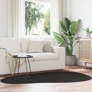 Berkfield Home Rugs Black Polypropylene 140 x 200 cm Area Rugs Oval Modern Size: Medium Black Medium Berkfield Home Rugs Black Polypropylene 140 x 200 cm Area Rugs Oval Modern Size: Medium Black Medium