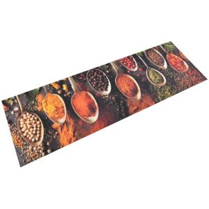Berkfield Home Kitchen Rug Washable Spoon & Spices 60x180 cm Velvet Multicolor 60x180 cm Berkfield Home Kitchen Rug Washable Spoon & Spices 60x180 cm Velvet Multicolor 60x180 cm