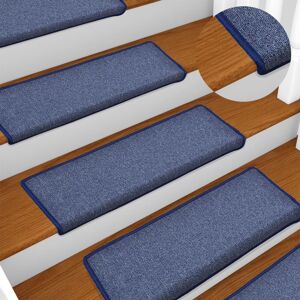 Berkfield Home Carpet Stair Treads 15 pcs 65x21x4 cm Blue Size: Medium Blue Medium Berkfield Home Carpet Stair Treads 15 pcs 65x21x4 cm Blue Size: Medium Blue Medium