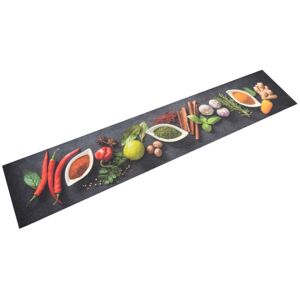 Berkfield Home Kitchen Rug Washable Spices 60x300 cm Velvet Multicolor 60x300 cm Berkfield Home Kitchen Rug Washable Spices 60x300 cm Velvet Multicolor 60x300 cm