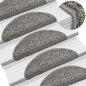 Berkfield Home Carpet Stair Treads 15 pcs Grey 56x17x3 cm Size: Medium Grey Medium Berkfield Home Carpet Stair Treads 15 pcs Grey 56x17x3 cm Size: Medium Grey Medium