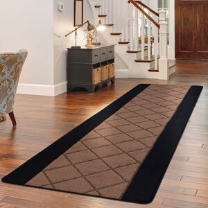 Smart Living Carmela Heavy Duty Machine Washable Hallway Kitchen Non Slip Door Mat in Black Size: 40 cm x 60 cm Black 40 cm x 60 cm Smart Living Carmela Heavy Duty Machine Washable Hallway Kitchen Non Slip Door Mat in Black Size: 40 cm x 60 cm Black 40 cm x 60 cm