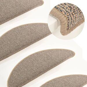 Berkfield Home Carpet Stair Treads 15 pcs Grey & Brown 65x21x4 cm Size: Medium Grey Medium Berkfield Home Carpet Stair Treads 15 pcs Grey & Brown 65x21x4 cm Size: Medium Grey Medium