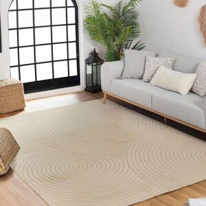 Livabliss In- & Outdoor 3D High & Low Pile Textured Koana Area Rug in Beige Size: 160 cm x 220 cm Beige 160 cm x 220 cm Livabliss In- & Outdoor 3D High & Low Pile Textured Koana Area Rug in Beige Size: 160 cm x 220 cm Beige 160 cm x 220 cm