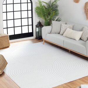Livabliss In- & Outdoor 3D High & Low Pile Textured Koana Area Rug in White Size: 80 cm x 150 cm White 80 cm x 150 cm Livabliss In- & Outdoor 3D High & Low Pile Textured Koana Area Rug in White Size: 80 cm x 150 cm White 80 cm x 150 cm