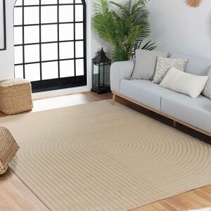 Livabliss In- & Outdoor 3D High & Low Pile Textured Emiko Area Rug in Beige Size: 200 cm x 275 cm Beige 200 cm x 275 cm Livabliss In- & Outdoor 3D High & Low Pile Textured Emiko Area Rug in Beige Size: 200 cm x 275 cm Beige 200 cm x 275 cm