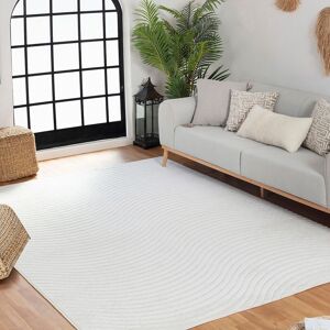 Livabliss In- & Outdoor 3D High & Low Pile Textured Ayumi Area Rug in White Size: 80 cm x 150 cm White 80 cm x 150 cm Livabliss In- & Outdoor 3D High & Low Pile Textured Ayumi Area Rug in White Size: 80 cm x 150 cm White 80 cm x 150 cm