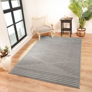Livabliss In- & Outdoor 3D High & Low Pile Textured Mitsuko Area Rug in Grey Size: 200 cm x 275 cm Grey 200 cm x 275 cm Livabliss In- & Outdoor 3D High & Low Pile Textured Mitsuko Area Rug in Grey Size: 200 cm x 275 cm Grey 200 cm x 275 cm