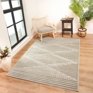 Livabliss In- & Outdoor 3D High & Low Pile Textured Grey Mitsuko Area Rug in Beige Size: 120 cm x 170 cm Beige 120 cm x 170 cm Livabliss In- & Outdoor 3D High & Low Pile Textured Grey Mitsuko Area Rug in Beige Size: 120 cm x 170 cm Beige 120 cm x 170 cm