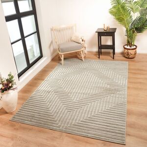 Livabliss Le Mans-Modern Beige Grey White 3D High & Low Pile Textured In- & Outdoor Rug Size: 120 cm x 170 cm Beige 120 cm x 170 cm Livabliss Le Mans-Modern Beige Grey White 3D High & Low Pile Textured In- & Outdoor Rug Size: 120 cm x 170 cm Beige 120 cm x 170 cm