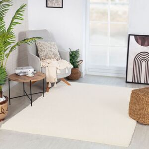 Livabliss Moda Shag-Solid Color Blue Beige Pink Grey Soft Plush Pile Living Bedroom Rug in Cream Size: 120 cm diameter Cream 120 cm diameter Livabliss Moda Shag-Solid Color Blue Beige Pink Grey Soft Plush Pile Living Bedroom Rug in Cream Size: 120 cm diameter Cream 120 cm diameter
