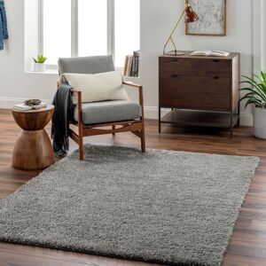 Livabliss Moda Shag-Solid Color Blue Beige Pink Grey Soft Plush Pile Living Bedroom Rug in Dark Grey Size: 160 cm diameter Dark Grey 160 cm diameter Livabliss Moda Shag-Solid Color Blue Beige Pink Grey Soft Plush Pile Living Bedroom Rug in Dark Grey Size: 160 cm diameter Dark Grey 160 cm diameter