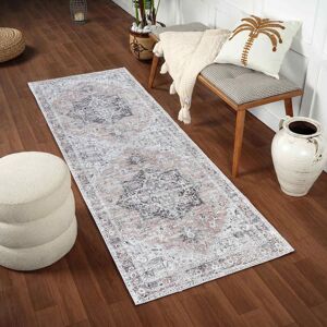 Livabliss Qatar Rug - Vintage Pattern, Grey & Beige, 160x220cm - Living Room Rug Livabliss Qatar Rug - Vintage Pattern, Grey & Beige, 160x220cm - Living Room Rug