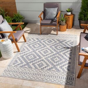 Livabliss In- & Outdoor Global Jute-Look Beige Tricia Area Rug in Dark Blue Size: 160 cm x 215 cm Dark Blue 160 cm x 215 cm Livabliss In- & Outdoor Global Jute-Look Beige Tricia Area Rug in Dark Blue Size: 160 cm x 215 cm Dark Blue 160 cm x 215 cm