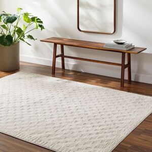 Livabliss Freud-Modern Ivory Black Brown High Pile Checkered Living Dining Rug Size: 200 cm x 275 cm Ivory 200 cm x 275 cm Livabliss Freud-Modern Ivory Black Brown High Pile Checkered Living Dining Rug Size: 200 cm x 275 cm Ivory 200 cm x 275 cm