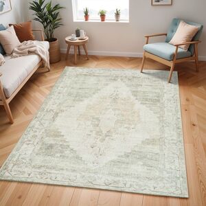 Livabliss Becki Owens Luca-Vintage Blue Brown Green Traditional Boho Living Dining Rug Size: 80 cm x 220 cm Brown 80 cm x 220 cm Livabliss Becki Owens Luca-Vintage Blue Brown Green Traditional Boho Living Dining Rug Size: 80 cm x 220 cm Brown 80 cm x 220 cm