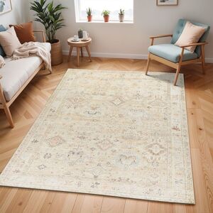 Livabliss Becki Owens Marlene-Vintage Brown Ivory Traditional Boho Living Dining Rug Size: 155 cm x 220 cm Brown 155 cm x 220 cm Livabliss Becki Owens Marlene-Vintage Brown Ivory Traditional Boho Living Dining Rug Size: 155 cm x 220 cm Brown 155 cm x 220 cm