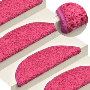 Berkfield Home Carpet Stair Treads 15 pcs Pink 56x17x3 cm Size: Medium Pink Medium Berkfield Home Carpet Stair Treads 15 pcs Pink 56x17x3 cm Size: Medium Pink Medium